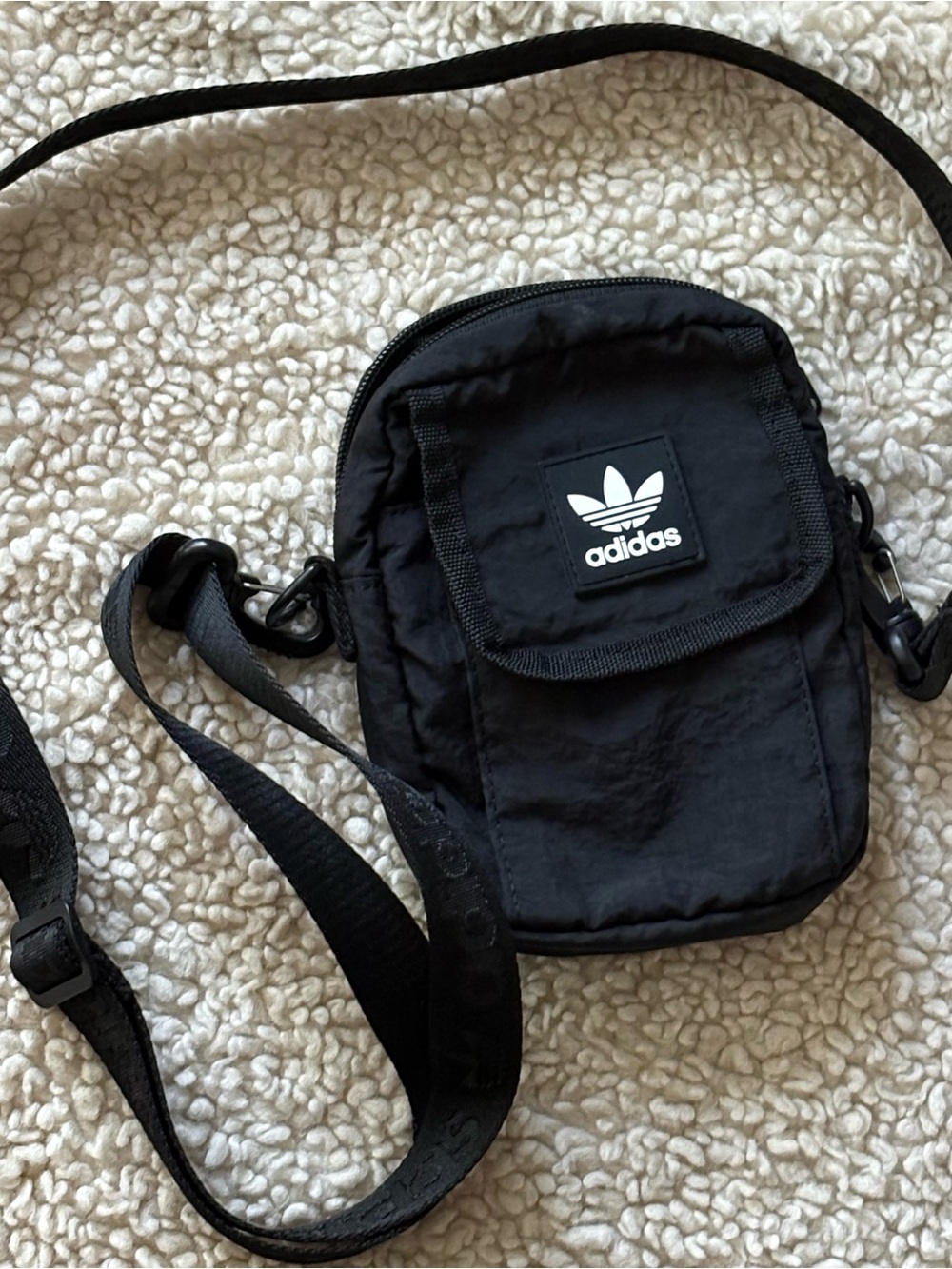 adidas Originals Black Trefoil Crossbody Pouch Festival